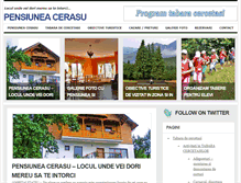 Tablet Screenshot of pensiuneacerasu.ro